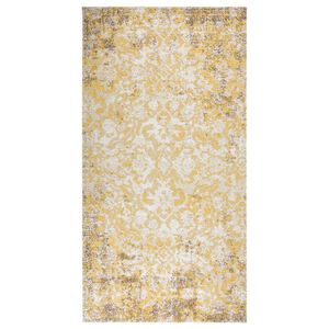 vidaXL Utomhusmatta plattv&auml;vd 80x150 cm gul