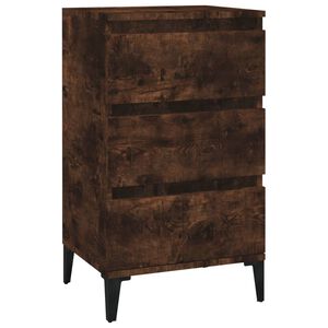 vidaXL S&auml;ngbord r&ouml;kf&auml;rgad ek 40x35x70 cm konstruerat tr&auml;