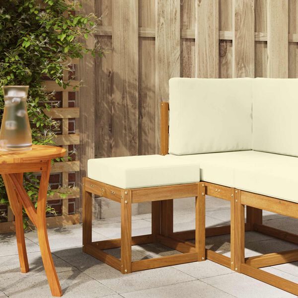 vidaXL Utomhuspall Massivt Akaciatr&auml; Naturf&auml;rg