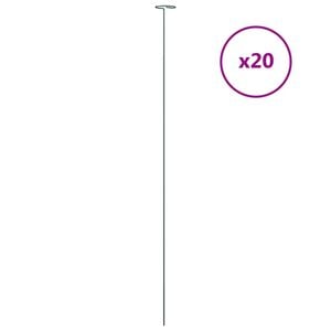 vidaXL V&auml;xtst&ouml;d 20 st m&ouml;rkgr&ouml;n 91 cm st&aring;l