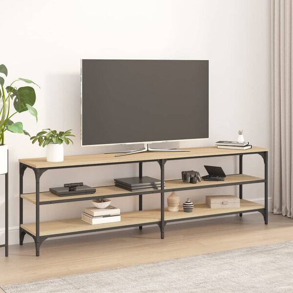 vidaXL Tv-b&auml;nk sonoma-ek 160x30x50 cm konstruerat tr&auml;