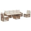 vidaXL Tr&auml;dg&aring;rdsoffset 7 pcs Beige konstrotting