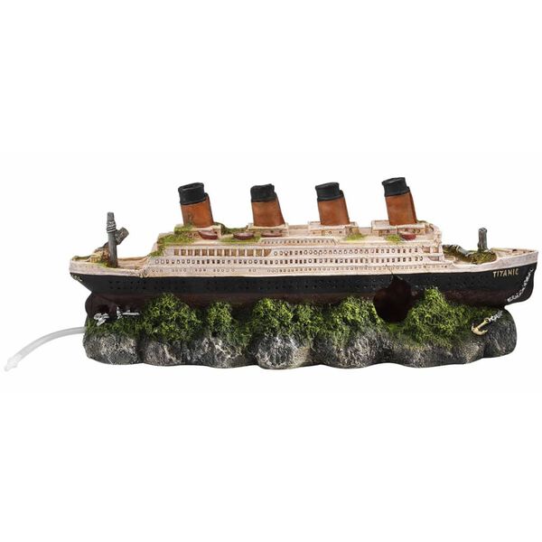 Aqua d'ella Shipwreck Titanic med luftsten 39x11x17 cm 234/237601