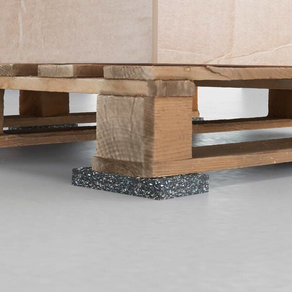 vidaXL Gummirulle Svart 200 x 5 x 0,6 cm Gummi