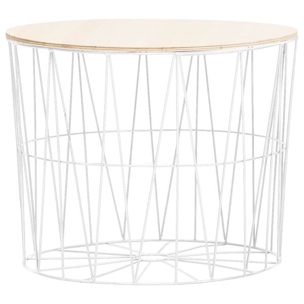 vidaXL Soffbord 4 st vit