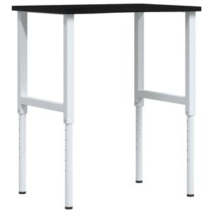 vidaXL Arbetsb&auml;nk m&ouml;rkbrun 80x60x(71,5-98) cm massiv ek
