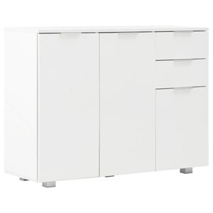 vidaXL Sk&auml;nk vit h&ouml;gglans 107x35x80,5 cm