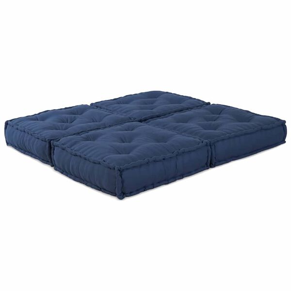 vidaXL Modulär soffa 2 pcs Indigo 140 x 70 x 36 cm tyg