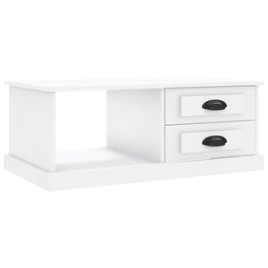 vidaXL Soffbord vit 90x50x35 cm konstruerat tr&auml;