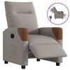 vidaXL Elektrisk reclinerf&aring;t&ouml;lj taupe tyg