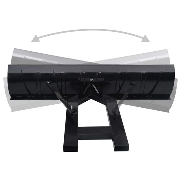 vidaXL Sn&ouml;plog till gaffeltruck 200x48 cm svart