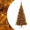 vidaXL Julgran Guld 180 cm PET