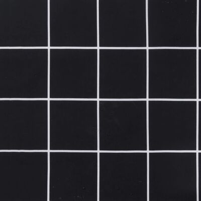 vidaXL Dynor till pallsoffa 3 st svart rutmönster Oxford-tyg
