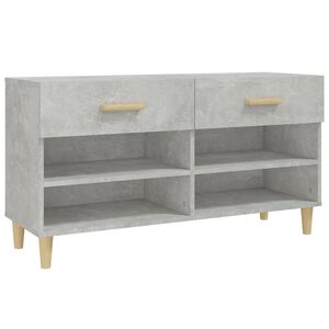vidaXL Skosk&aring;p betonggr&aring; 102x35x55 cm konstruerat tr&auml;