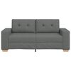 vidaXL Loveseat soffa m&ouml;rkgr&aring; 180x77x82 cm tyg
