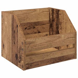 vidaXL Vinylalbum L&aring;da Gammalt tr&auml; 38 x 30 x 29 cm Konstruerat tr&auml;