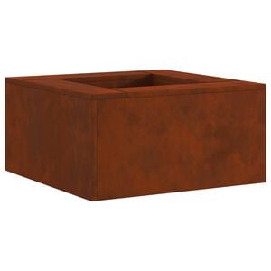 vidaXL Eldstad Brun 60 x 60 x 30 cm V&auml;derbest&auml;ndig st&aring;l