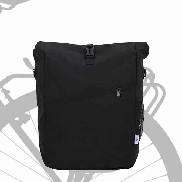 vidaXL Cykelväska Svart 33 x 16 x 48 cm Polyester