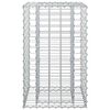 vidaXL Gabion upph&ouml;jd s&auml;ng Silver 50 x 50 x 80 cm Galvaniserat St&aring;l