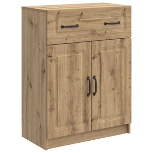 vidaXL Sideboard med l&aring;da Artisan-ek 66 x 34,5 x 87 cm Konstruerat tr&auml;