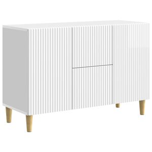 vidaXL Sideboard Vit h&ouml;gglans 89 x 34,5 x 60 cm Konstruerat tr&auml;