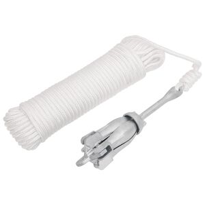 vidaXL Hopf&auml;llbart ankare med rep silver 1,5 kg smidbart j&auml;rn