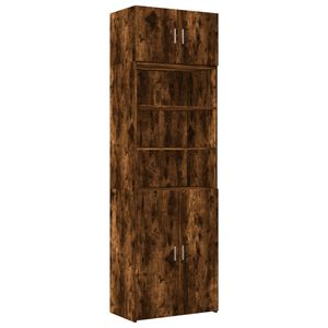 vidaXL F&ouml;rvaringssk&aring;p r&ouml;kf&auml;rgad ek 70x42,5x225 cm konstruerat tr&auml;