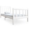 vidaXL S&auml;ngram massiv furu 90x190 cm vit