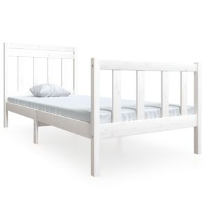 vidaXL S&auml;ngram massiv furu 90x190 cm vit