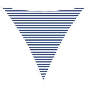 vidaXL Solskugge segel Bl&aring; och Vit 4,5 x 4,5 x 4,5 m