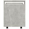vidaXL Skrivbordsvagn betonggr&aring; 60x45x60 cm konstruerat tr&auml;