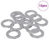 vidaXL Skivor 12 st Silver 10 x 10 x 0,8 mm J&auml;rn