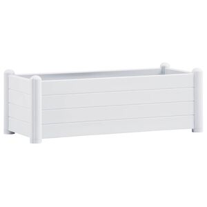 vidaXL Upph&ouml;jd odlingsl&aring;da PP vit 100x43x35 cm
