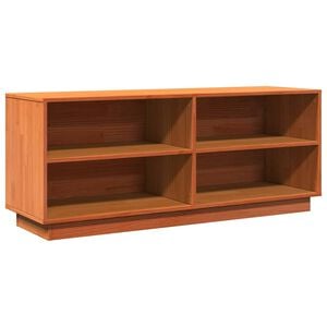 vidaXL Tv-b&auml;nk vaxbrun 110x34x45 cm massiv furu