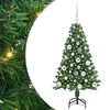 vidaXL Konstgjord julgran Gr&ouml;n 120 cm PVC och St&aring;l och Plast