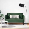 vidaXL Loveseat soffa m&ouml;rkgr&ouml;n 109 cm manchestertyg