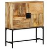 vidaXL Sk&auml;nk 80x30x95 cm massivt grovt mangotr&auml;
