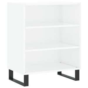 vidaXL F&ouml;rvaringshylla vit h&ouml;gglans 57x35x70 cm konstruerat tr&auml;