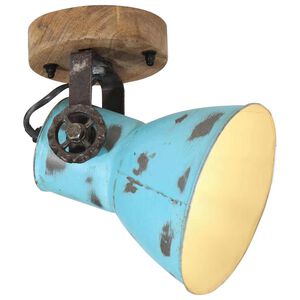 vidaXL V&auml;gglampa 25 W n&ouml;tt bl&aring; 11,5x11,5x25 cm E27