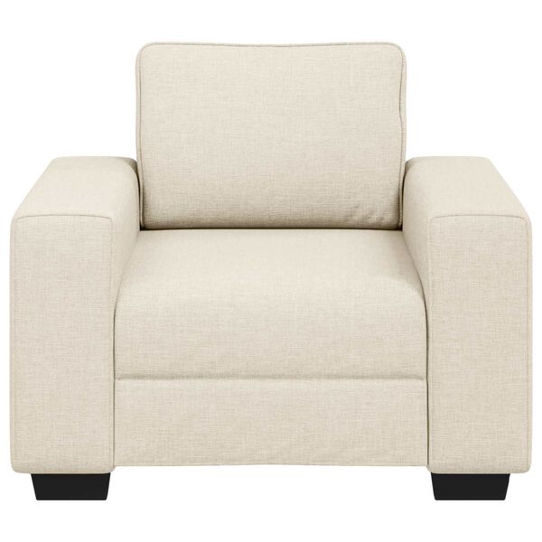 vidaXL | Soffa | med kudde med kudde Beige 100 x 77 x 82 cm Linne