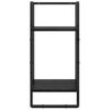 vidaXL Vägghyllset 6 pcs Svart Ek 100 x 25 x 30 cm Konstruerat trä