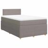 vidaXL Rams&auml;ng med madrass taupe 120x200 cm tyg
