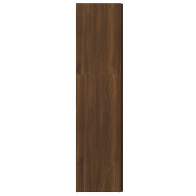 vidaXL Hörnhylla brun sonoma 33x33x132 cm konstruerat trä