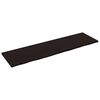 vidaXL V&auml;gghylla m&ouml;rkbrun 220x60x(2-4) cm behandlad massiv ek