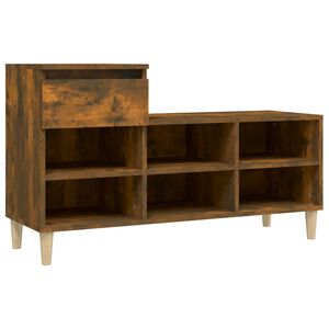 vidaXL Skost&auml;ll r&ouml;kf&auml;rgad ek 102x36x60 cm konstruerat tr&auml;