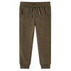 vidaXL Tr&auml;ningsbyxor f&ouml;r barn khaki melange 104