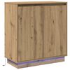 vidaXL LED-sido bord Artisan-ek 71 x 34,5 x 75 cm Konstruerat tr&auml;