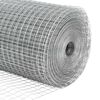 vidaXL St&auml;ngselstolpe Silver 100 x 0,5 m (25 x 25 mm n&auml;t) St&aring;l
