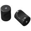 vidaXL Sk&aring;psknopp 2 pcs Svart 18 x 23 mm J&auml;rn