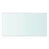 vidaXL Hyllplan 2 st glas genomskinlig 30x12 cm